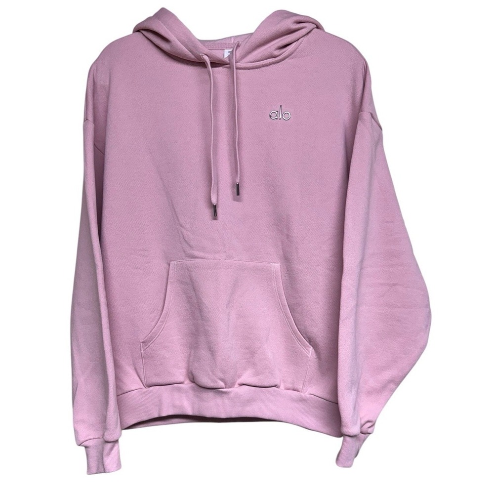 Alo Yoga Accolade Hoodie‎ Sweatshirt Ballet Pink Unisex Size Small